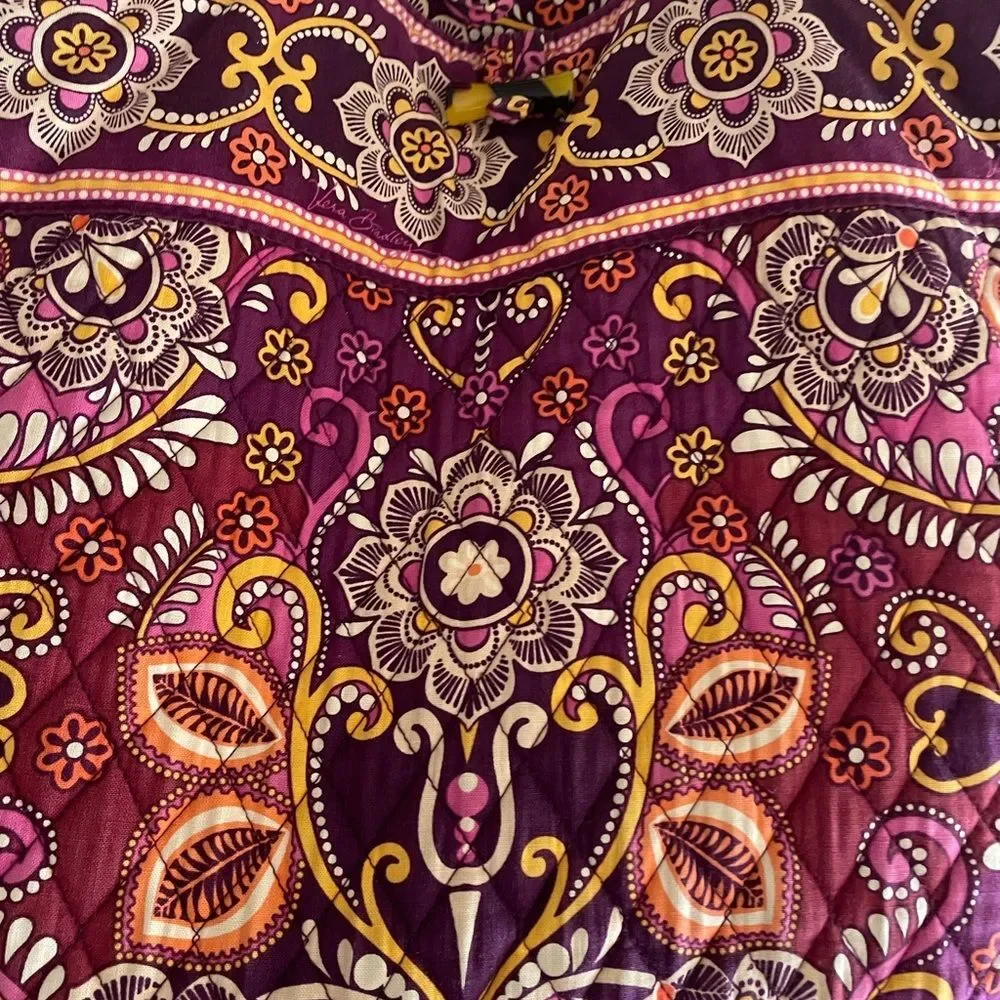 Vera Bradley Tote messenger Safari Sunset Quilted Large Bag RETIRED Patt…